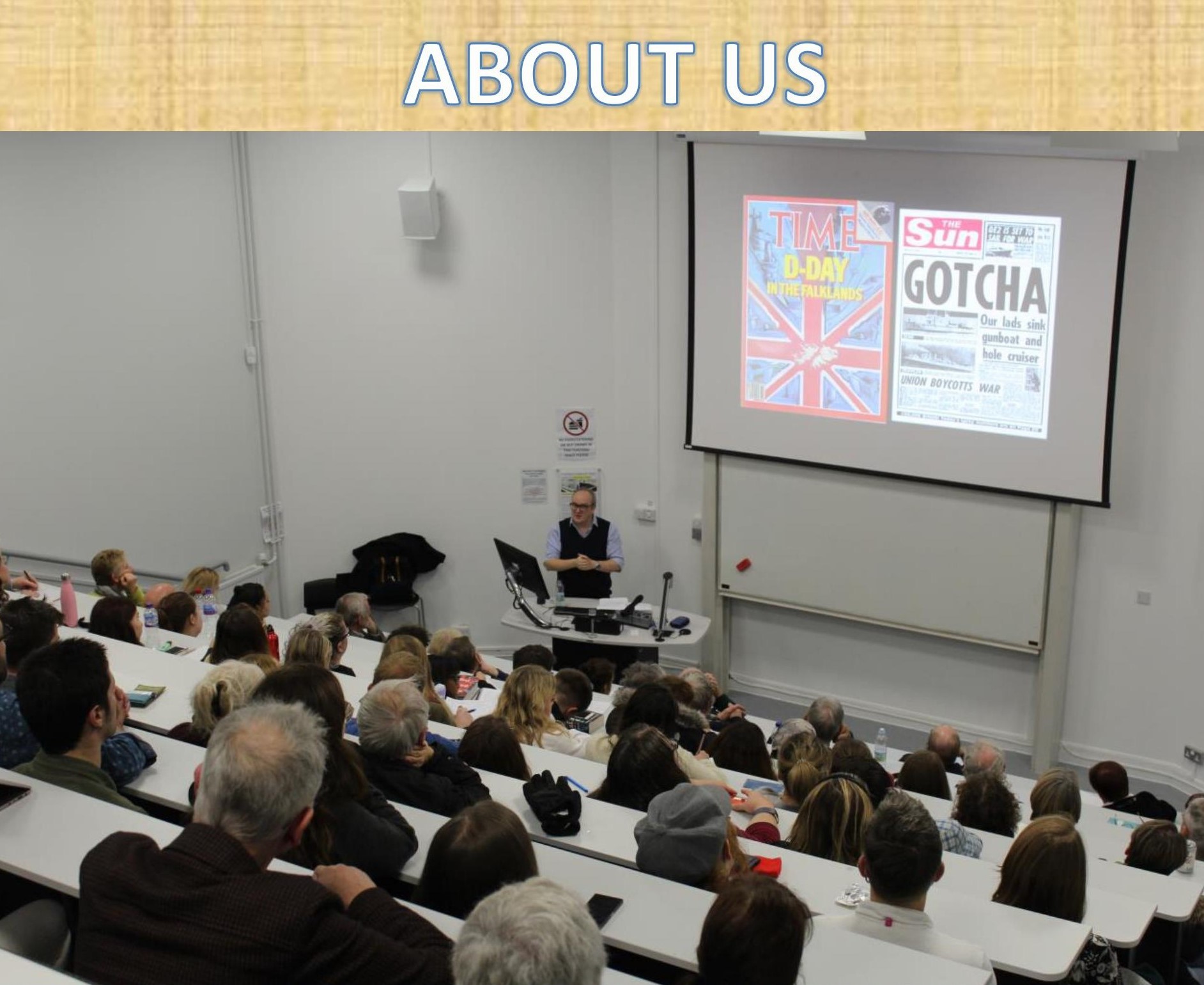 Website ABOUT US title